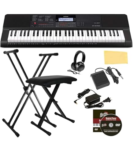 Amazon.com: Casio CT-X700 Portable Keyboard Bundle with Stand